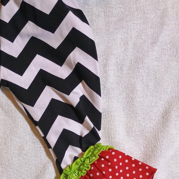 Rare Editions / 2 Pc Outfit / Girls / 6–9 Months / Christmas Snowman / Red Green - Picture 8 of 9